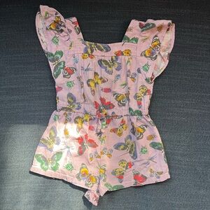 Old Navy Kids Romper with Colorful Butterfly Design